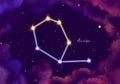 Illustration image of the constellation Auriga Royalty Free Stock Photo