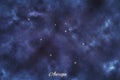 Auriga star constellation, Brightest Stars, Charioteer constellation Royalty Free Stock Photo