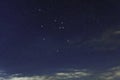 Auriga star constellation, Night sky, Cluster of stars, Deep space, Charioteer constellation Royalty Free Stock Photo