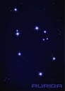 Auriga star constellation