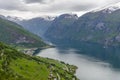 Aurlandsfjord seen from Stegastein Overlook