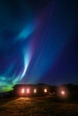 Aurora above your roof Royalty Free Stock Photo