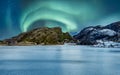 Aurora Boreal in Norway Royalty Free Stock Photo