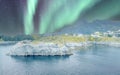 Aurora Boreal in Norway Royalty Free Stock Photo