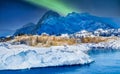 Aurora Boreal in Norway Royalty Free Stock Photo