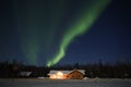 Aurora Borealis in alaskan night