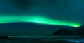 Aurora Borealis Known as Norther Lights Playing with Vivid Colors Over Lofoten Islands in Norway