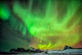 Aurora Borealis on Myrland beach