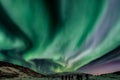 Aurora, borealis, northern, lights, constellation, big, dipper, north, norway, tourist, attraction, Tromso Royalty Free Stock Photo