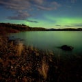 Aurora borealis (Northern lights) display Royalty Free Stock Photo