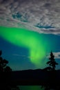 Aurora borealis (Northern lights) display Royalty Free Stock Photo