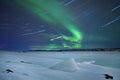 Aurora borealis in northern Norway Royalty Free Stock Photo
