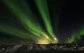 Aurora Borealis in Pingvellir National Park, South Iceland Royalty Free Stock Photo