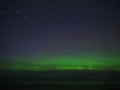 Aurora borealis polar lights and night sky stars