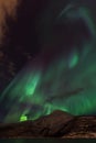 Aurora Borealis Scenery Royalty Free Stock Photo