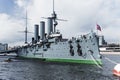 Aurora cruiser museum, Saint-Petersburg Royalty Free Stock Photo