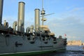 Aurora cruiser museum. Saint-Petersburg, Russia Royalty Free Stock Photo