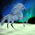 Aurora Lights Unicorn with Northern Lights