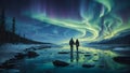 Aurora Love: A Romantic Stroll Under the Northern Lights