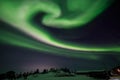 Aurora, night at alaska, fairbanks