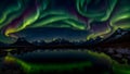 aurora northern lights landscape night sky of northern lights multi coloured borealis twilight nature space backgrounds