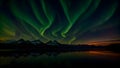 aurora northern lights landscape night sky of northern lights multi coloured borealis twilight nature space backgrounds