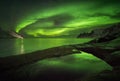 Aurora over Okshornan Royalty Free Stock Photo