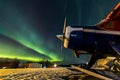 Aurora Over by the Plane