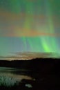 Aurora over Yukon River, near Whitehorse, YT, Cana