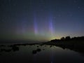 Night sky stars aurora polar lights big dipper constellation observing