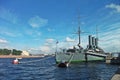 Aurora protected cruiser in Saint Petersburg