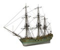 Aurora slave ship - 3D render Royalty Free Stock Photo
