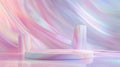 The Aurora Spectacle podium showcases the magnificence of natures canvas with a stunning backdrop of swirling pastel