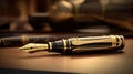 The Aurora 88 Vintage Fountain Pen Royalty Free Stock Photo