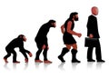 Auroro - Man Evolution red Royalty Free Stock Photo