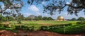 View of Auroville meditation hall. Royalty Free Stock Photo