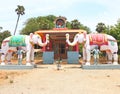 Auroville statue park india Royalty Free Stock Photo