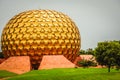 Auroville is a universal city in the making in Puducherry, South India dedicated to the ideal of human unity where people could li Royalty Free Stock Photo