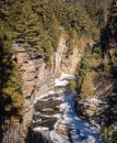 Vertical view of Ausable Chasm Gorge