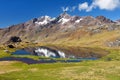 Ausangate trek, Peruvian Andes landscape Royalty Free Stock Photo