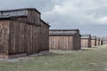 Auschwitz-Birkenau, Poland March 12, 2019 concentration camp. Death barracks. Jewish extermination camp Royalty Free Stock Photo