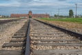 Auschwitz - Birkenau Railway Line Royalty Free Stock Photo