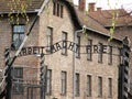 Auschwitz Concentration Camp Arbeit Macht Frei Gate Royalty Free Stock Photo