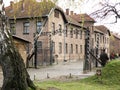 Auschwitz Concentration Camp Arbeit Macht Frei Gate Royalty Free Stock Photo
