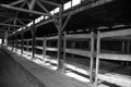 Auschwitz concentration camp inside barracks Royalty Free Stock Photo