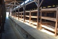 Auschwitz concentration camp inside barracks Royalty Free Stock Photo