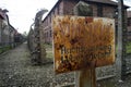 Auschwitz concentration camp in poland Royalty Free Stock Photo