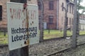 Auschwitz concentration camp in poland Royalty Free Stock Photo