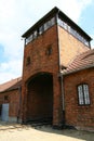 Auschwitz entrance tower