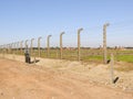 Auschwitz fence Royalty Free Stock Photo